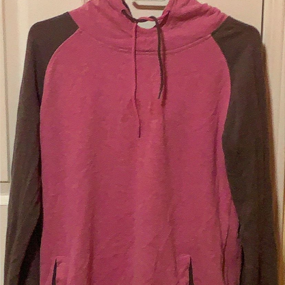 Pink and grey size small hoodie